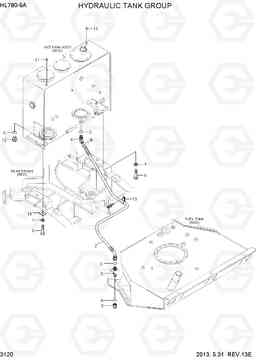 3120 HYDRAULIC TANK GROUP HL780-9A, Hyundai