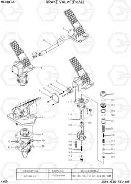 4105 BRAKE VALVE(DUAL) HL780-9A, Hyundai