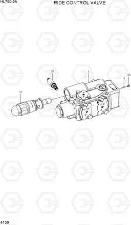 4130 RIDE CONTROL VALVE HL780-9A, Hyundai