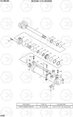 4160 BOOM CYLINDER HL780-9A, Hyundai