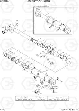 4170 BUCKET CYLINDER HL780-9A, Hyundai