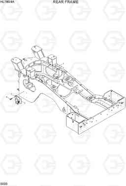 5020 REAR FRAME HL780-9A, Hyundai