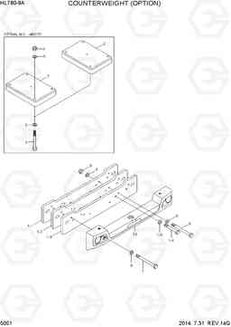 5051 COUNTERWEIGHT(TYPE2, OPTION) HL780-9A, Hyundai