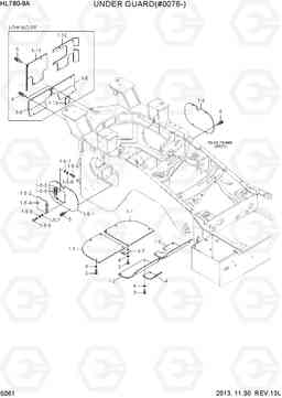 5061 UNDER GUARD(#0076-) HL780-9A, Hyundai