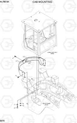 5070 CAB MOUNTING HL780-9A, Hyundai