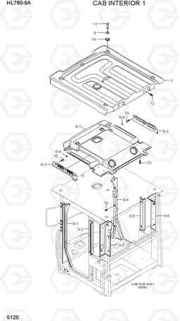 5120 CAB INTERIOR 1 HL780-9A, Hyundai