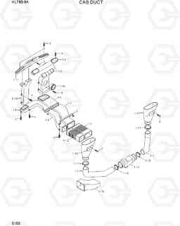 5150 CAB DUCT HL780-9A, Hyundai