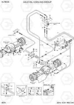 6070 AXLE OIL COOLING GROUP(OPTION) HL780-9A, Hyundai