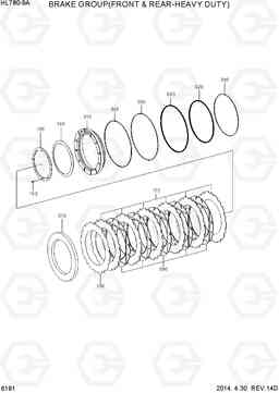 6191 BRAKE GROUP(FRONT & REAR-HEAVY DUTY) HL780-9A, Hyundai