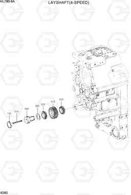 6260 LAYSHAFT(4-SPEED) HL780-9A, Hyundai