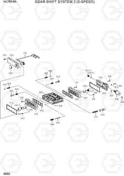 6650 GEARSHIFT SYSTEM 2 (5-SPEED) HL780-9A, Hyundai