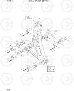 7010 BELL CRANK & LINK HL780-9A, Hyundai