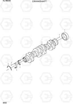 9050 CRANKSHAFT HL780-9A, Hyundai