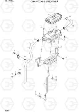 9080 CRANKCASE BREATHER HL780-9A, Hyundai