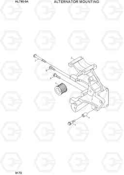 9170 ALTERNATOR MOUNTING HL780-9A, Hyundai