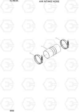 9300 AIR INTAKE HOSE HL780-9A, Hyundai