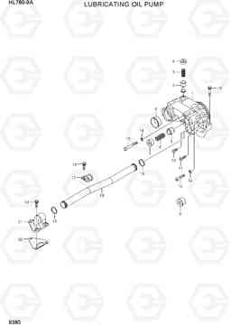 9380 LUBRICATING OIL PUMP HL780-9A, Hyundai