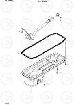 9395 OIL PAN HL780-9A, Hyundai