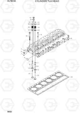 9450 CYLINDER TLA HEAD HL780-9A, Hyundai