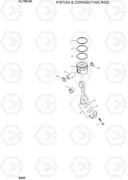 9460 PISTON & CONNECTING ROD HL780-9A, Hyundai