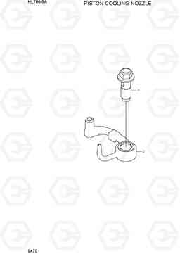 9470 PISTON COOLING NOZZLE HL780-9A, Hyundai