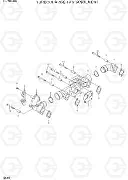 9520 T/CHARGER ARRANGEMENT HL780-9A, Hyundai