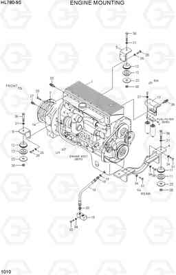 1010 ENGINE MOUNTING HL780-9S, Hyundai