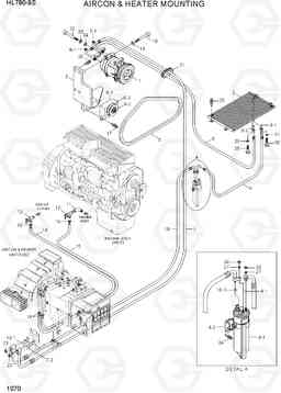 1070 AIRCON & HEATER MOUNTING HL780-9S, Hyundai