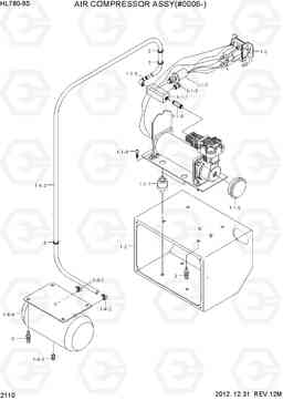 2110 AIR COMPRESSOR ASSSY(#0006-) HL780-9S, Hyundai