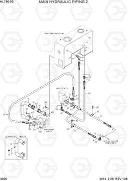 3020 MAIN HYDRAULIC PIPING 2 HL780-9S, Hyundai