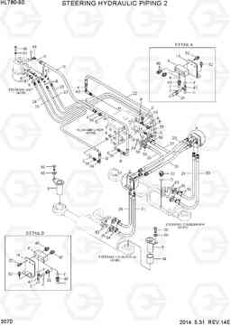 3070 STEERING HYDRAULIC PIPING 2 HL780-9S, Hyundai