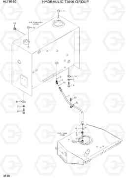 3120 HYDRAULIC TANK GROUP HL780-9S, Hyundai