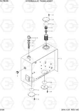 3130 HYDRAULIC TANK ASSY HL780-9S, Hyundai