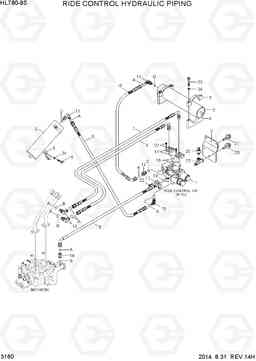 3160 RIDE CONTROL HYDRAULIC PIPING HL780-9S, Hyundai