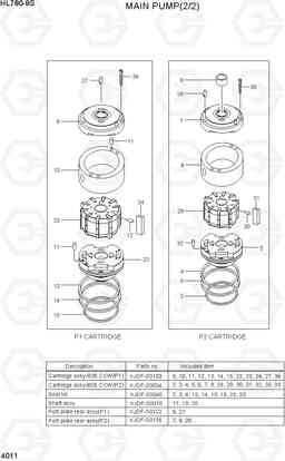 4011 MAIN PUMP(2/2) HL780-9S, Hyundai