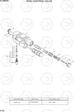 4110 RIDE CONTROL VALVE HL780-9S, Hyundai