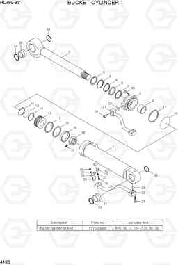 4180 BUCKET CYLINDER HL780-9S, Hyundai