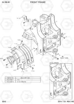 5010 FRONT FRAME HL780-9S, Hyundai