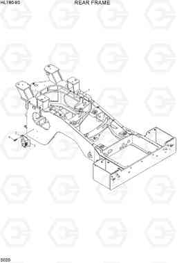 5020 REAR FRAME HL780-9S, Hyundai