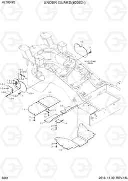 5061 UNDER GUARD(#0062-) HL780-9S, Hyundai