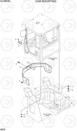 5070 CAB MOUNTING HL780-9S, Hyundai