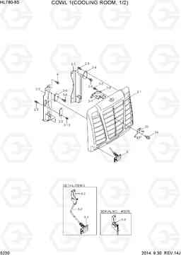 5230 COWL 1(COOLING ROOM, 1/2) HL780-9S, Hyundai