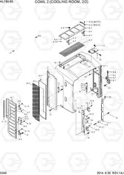 5240 COWL 2(COOLING ROOM, 2/2) HL780-9S, Hyundai