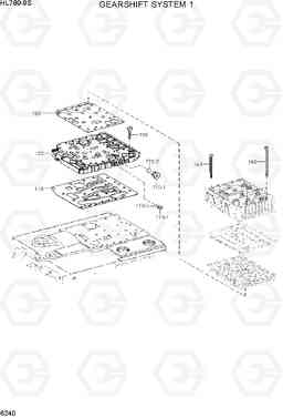 6240 GEARSHIFT SYSTEM 1 HL780-9S, Hyundai