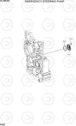 6300 EMERGENCY STEERING PUMP HL780-9S, Hyundai