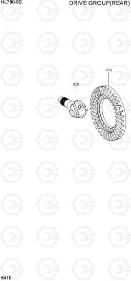 6410 DRIVE GROUP(REAR) HL780-9S, Hyundai