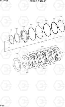 6490 BRAKE GROUP HL780-9S, Hyundai