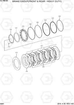 6491 BRAKE GROUP(FRONT & REAR HEAVY DUTY) HL780-9S, Hyundai