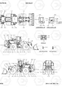 8020 DECALS(ENGLISH) HL780-9S, Hyundai