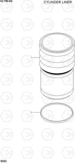 9050 CYLINDER LINER HL780-9S, Hyundai